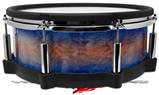 Skin Wrap works with Roland vDrum Shell PD-140DS Drum Exotic Wood Waterfall Bubinga Burst Neon Blue (DRUM NOT INCLUDED)