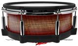 Skin Wrap works with Roland vDrum Shell PD-140DS Drum Exotic Wood Pommele Sapele Burst Fire Red (DRUM NOT INCLUDED)