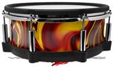 Skin Wrap works with Roland vDrum Shell PD-140DS Drum Liquid Metal Chrome Burnt Orange (DRUM NOT INCLUDED)
