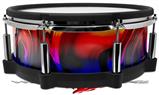 Skin Wrap works with Roland vDrum Shell PD-140DS Drum Liquid Metal Chrome Flame Hot (DRUM NOT INCLUDED)