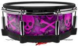 Skin Wrap works with Roland vDrum Shell PD-140DS Drum Pink Skull Bones (DRUM NOT INCLUDED)