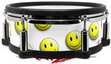 Skin Wrap works with Roland vDrum Shell PD-108 Drum Smileys on White (DRUM NOT INCLUDED)