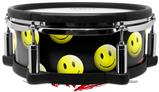 Skin Wrap works with Roland vDrum Shell PD-108 Drum Smileys on Black (DRUM NOT INCLUDED)