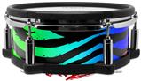 Skin Wrap works with Roland vDrum Shell PD-108 Drum Rainbow Zebra (DRUM NOT INCLUDED)