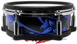 Skin Wrap works with Roland vDrum Shell PD-108 Drum Twisted Garden Blue and White (DRUM NOT INCLUDED)