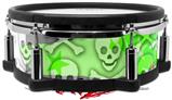 Skin Wrap works with Roland vDrum Shell PD-108 Drum Checker Skull Splatter Green (DRUM NOT INCLUDED)