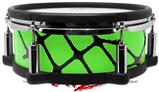 Skin Wrap works with Roland vDrum Shell PD-108 Drum Ripped Fishnets Green (DRUM NOT INCLUDED)