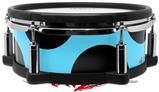 Skin Wrap works with Roland vDrum Shell PD-108 Drum Kearas Polka Dots Black And Blue (DRUM NOT INCLUDED)