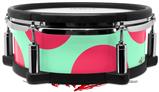 Skin Wrap works with Roland vDrum Shell PD-108 Drum Kearas Polka Dots Pink And Blue (DRUM NOT INCLUDED)