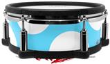 Skin Wrap works with Roland vDrum Shell PD-108 Drum Kearas Polka Dots White And Blue (DRUM NOT INCLUDED)