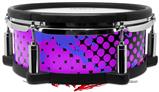 Skin Wrap works with Roland vDrum Shell PD-108 Drum Halftone Splatter Blue Hot Pink (DRUM NOT INCLUDED)