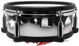 Skin Wrap works with Roland vDrum Shell PD-108 Drum Ripped Colors Black Gray (DRUM NOT INCLUDED)