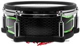 Skin Wrap works with Roland vDrum Shell PD-108 Drum Metal Flames Green (DRUM NOT INCLUDED)