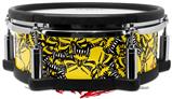 Skin Wrap works with Roland vDrum Shell PD-108 Drum Scattered Skulls Yellow (DRUM NOT INCLUDED)