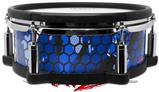 Skin Wrap works with Roland vDrum Shell PD-108 Drum HEX Mesh Camo 01 Blue Bright (DRUM NOT INCLUDED)