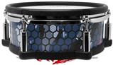 Skin Wrap works with Roland vDrum Shell PD-108 Drum HEX Mesh Camo 01 Blue (DRUM NOT INCLUDED)