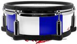 Skin Wrap works with Roland vDrum Shell PD-108 Drum Psycho Stripes Blue and White (DRUM NOT INCLUDED)