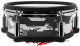 Skin Wrap works with Roland vDrum Shell PD-108 Drum WraptorCamo Digital Camo Gray (DRUM NOT INCLUDED)