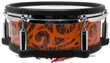 Skin Wrap works with Roland vDrum Shell PD-108 Drum Folder Doodles Burnt Orange (DRUM NOT INCLUDED)