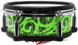 Skin Wrap works with Roland vDrum Shell PD-108 Drum Folder Doodles Neon Green (DRUM NOT INCLUDED)