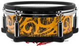 Skin Wrap works with Roland vDrum Shell PD-108 Drum Folder Doodles Orange (DRUM NOT INCLUDED)