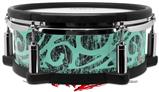 Skin Wrap works with Roland vDrum Shell PD-108 Drum Folder Doodles Seafoam Green (DRUM NOT INCLUDED)