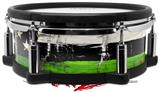 Skin Wrap works with Roland vDrum Shell PD-108 Drum Painted Faded and Cracked Green Line USA American Flag (DRUM NOT INCLUDED)