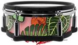 Skin Wrap works with Roland vDrum Shell PD-108 Drum Famingos and Flowers Pink (DRUM NOT INCLUDED)