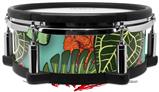 Skin Wrap works with Roland vDrum Shell PD-108 Drum Famingos and Flowers Seafoam Green (DRUM NOT INCLUDED)