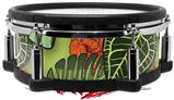 Skin Wrap works with Roland vDrum Shell PD-108 Drum Famingos and Flowers Sage Green (DRUM NOT INCLUDED)