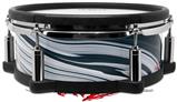 Skin Wrap works with Roland vDrum Shell PD-108 Drum Blue Black Marble (DRUM NOT INCLUDED)