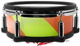 Skin Wrap works with Roland vDrum Shell PD-108 Drum Two Tone Waves Neon Green Orange (DRUM NOT INCLUDED)