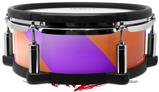 Skin Wrap works with Roland vDrum Shell PD-108 Drum Two Tone Waves Purple Red (DRUM NOT INCLUDED)