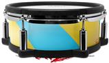 Skin Wrap works with Roland vDrum Shell PD-108 Drum Two Tone Waves Yellow Teal (DRUM NOT INCLUDED)
