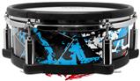 Skin Wrap works with Roland vDrum Shell PD-108 Drum Baja 0003 Neon Blue (DRUM NOT INCLUDED)