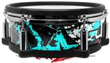 Skin Wrap works with Roland vDrum Shell PD-108 Drum Baja 0003 Neon Teal (DRUM NOT INCLUDED)