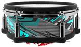 Skin Wrap works with Roland vDrum Shell PD-108 Drum Baja 0032 Neon Teal (DRUM NOT INCLUDED)