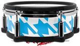 Skin Wrap works with Roland vDrum Shell PD-108 Drum Houndstooth Blue Neon (DRUM NOT INCLUDED)