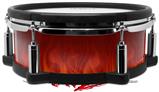 Skin Wrap works with Roland vDrum Shell PD-108 Drum Fire Flames on Black (DRUM NOT INCLUDED)