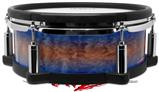 Skin Wrap works with Roland vDrum Shell PD-108 Drum Exotic Wood Waterfall Bubinga Burst Neon Blue (DRUM NOT INCLUDED)