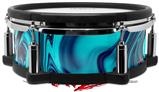 Skin Wrap works with Roland vDrum Shell PD-108 Drum Liquid Metal Chrome Neon Blue (DRUM NOT INCLUDED)
