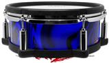 Skin Wrap works with Roland vDrum Shell PD-108 Drum Liquid Metal Chrome Royal Blue Wide (DRUM NOT INCLUDED)