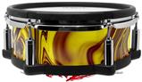 Skin Wrap works with Roland vDrum Shell PD-108 Drum Liquid Metal Chrome Yellow Wide (DRUM NOT INCLUDED)