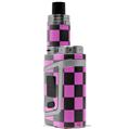 Skin Decal Wrap for Smok AL85 Alien Baby Checkers Pink VAPE NOT INCLUDED