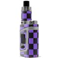 Skin Decal Wrap for Smok AL85 Alien Baby Checkers Purple VAPE NOT INCLUDED