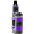 Skin Decal Wrap for Smok AL85 Alien Baby Skull Stripes Purple VAPE NOT INCLUDED