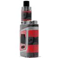 Skin Decal Wrap for Smok AL85 Alien Baby Skull Stripes Red VAPE NOT INCLUDED