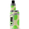 Skin Decal Wrap for Smok AL85 Alien Baby Kearas Polka Dots Lime On Cream VAPE NOT INCLUDED