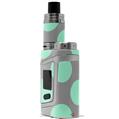 Skin Decal Wrap for Smok AL85 Alien Baby Kearas Polka Dots Mint And Gray VAPE NOT INCLUDED