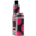 Skin Decal Wrap for Smok AL85 Alien Baby Kearas Polka Dots Pink On Black VAPE NOT INCLUDED